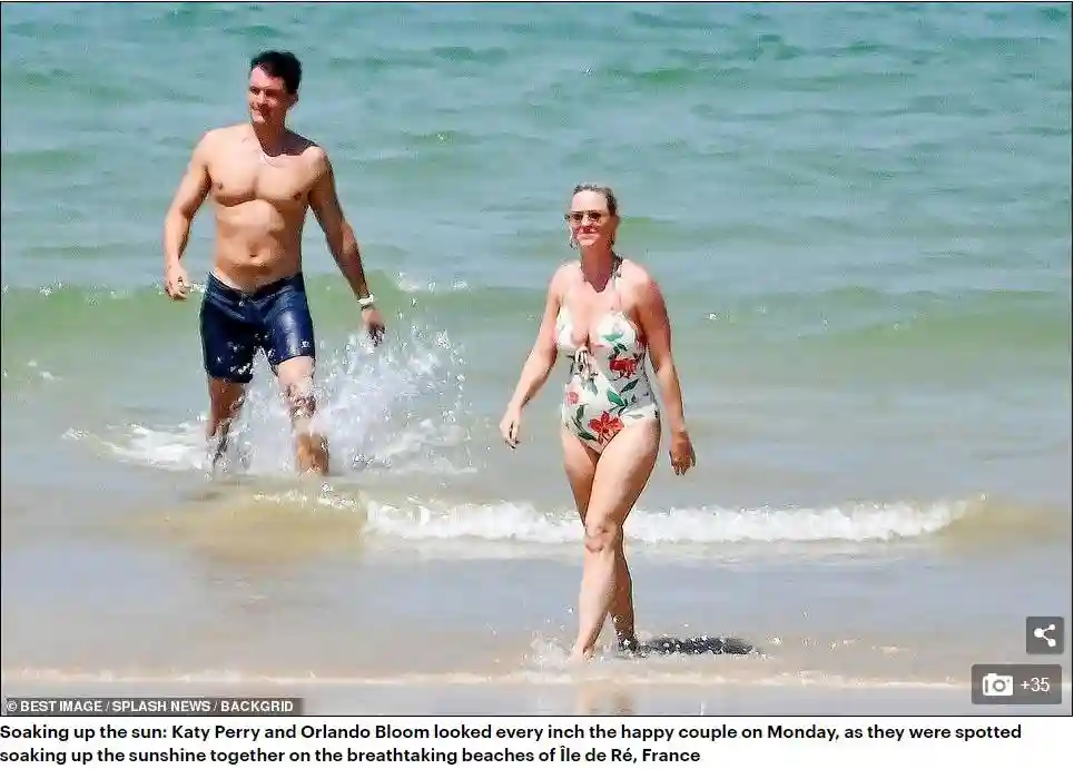 幸福海滩！“水果姐”和未婚夫在法国甜蜜度假，身上的衣服亮了