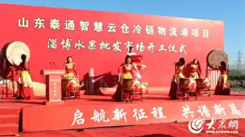 占地800亩，总投资20亿！泰通·淄博水果批发市场项目正式开工启动